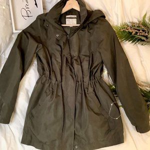 Army Green Rain Jacket - SMALL